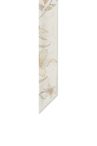 Printed Silk Neck Bow