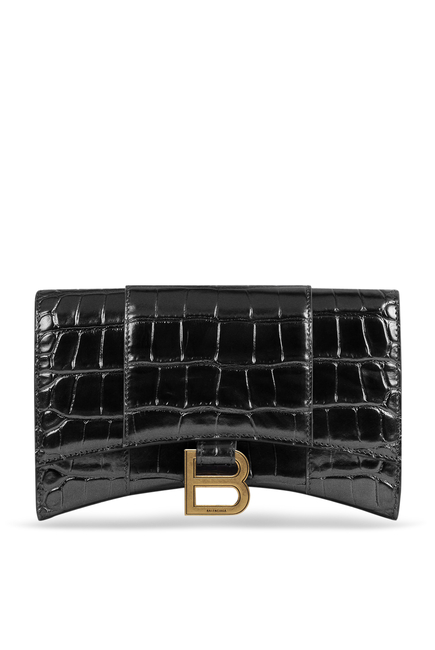 Hour Glass Wallet Chain Bag