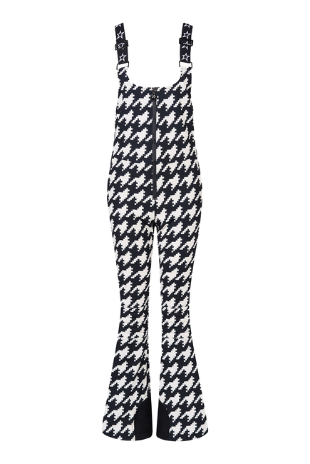 Houndstooth Bib Ski Suit