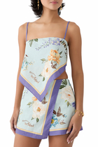 Floral Linen Top