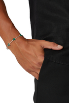  Como Bracelet, Sterling Silver & Emerald Cubic Zirconia