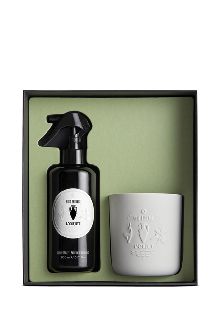 Bois Sauvage Room Spray + Candle Gift Set
