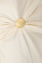 ROAN Draped Metal Ornament Dress 