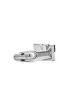 Two-Tone Stainless Steel Cufflinks