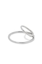 Lou Ear Cuffs, Silver-Plated Stainless Steel