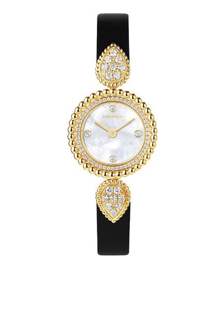 Serpent Bohème Watch, 18k Yellow Gold & Diamonds