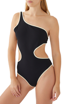 Alena Cut-Out One Shoulder Swimsuit