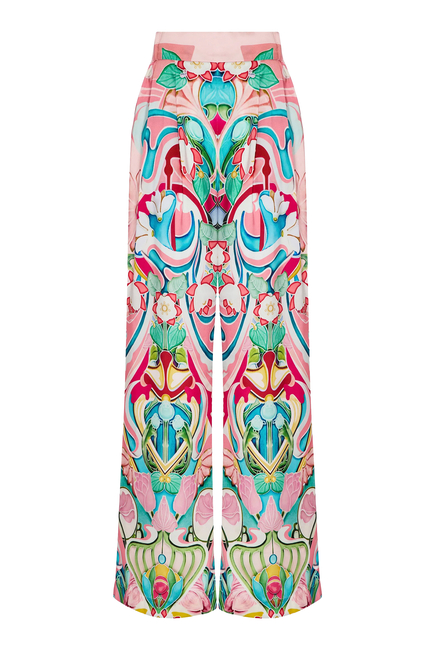 Varenne Printed Satin Pants