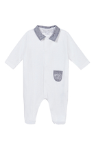 Baby Contrast Collar Bodysuit