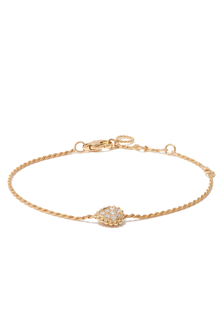 Serpent Bohème 18K Yellow Gold XS Motif Diamond Bracelet