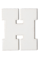 Kids 3" Chenille Sparkle ‘H’ Letter Patch