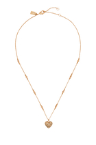 Signature Quilted Heart Locket Necklace