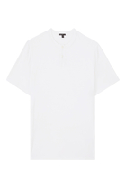 Slub Jersey Short-Sleeved Henley