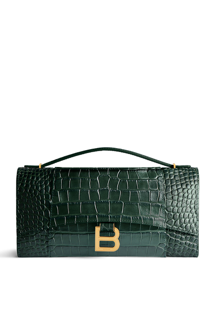 Small Hourglass Top-Handle Bag