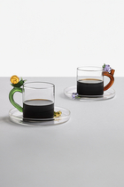 Fruits & Flowers Coffee cup with Saucer Blackberry