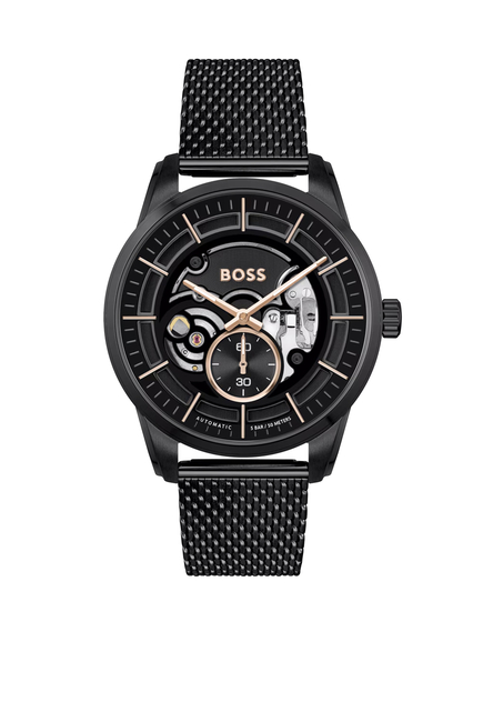 Sophio Automatic Mesh-Bracelet Chronograph Watch