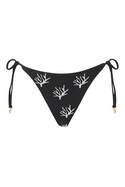Maia Coral String Bikini Bottoms