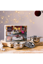 Castel Pro Stainless Steel Stock Pot - Set of 2