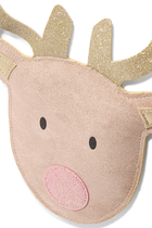 Kids Reindeer Woven Crossbody Bag