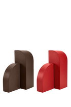 Cubist Bookend Brown – Left
