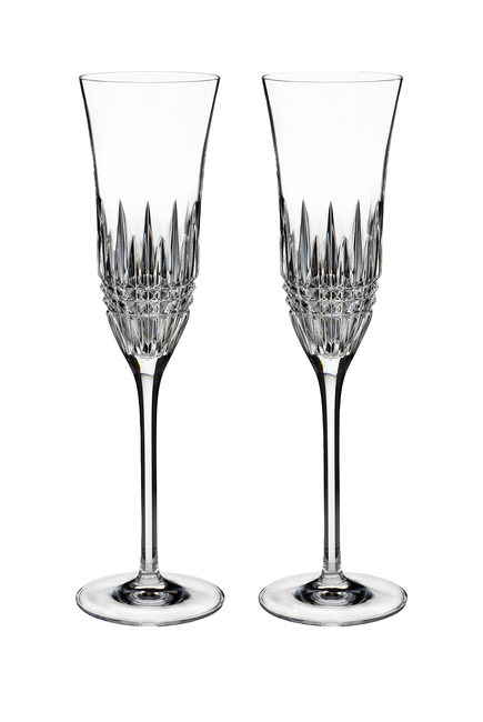 Lismore Diamond Essence Flute, Set of 2