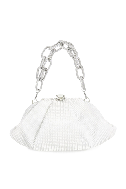Gemma Crystal Pearl Clutch Bag