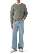 Cable-Knit Cashmere Sweater