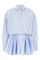 Prestyled Pleated Boxer Romper 