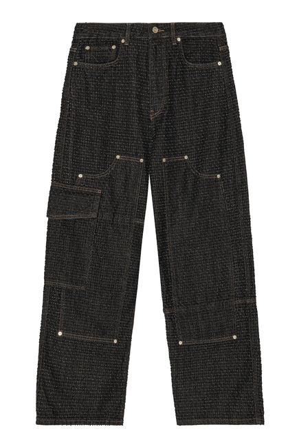 Fluffy Denim Carpenter Jeans