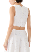Broderie Crop Top
