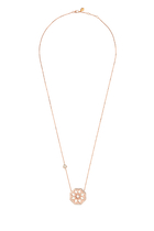 Classic Turath Necklace, 18k Rose Gold with Mother of Pearl & Diamonds