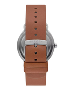 Riis Three-Hand Watch, Leather