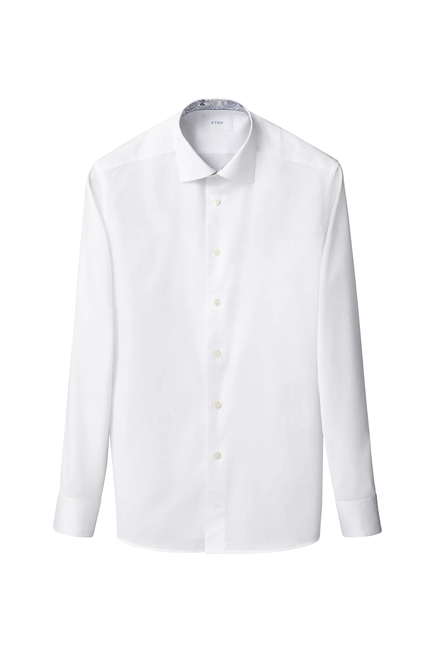 Solid Paisley Effect Shirt