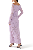 Off-Shoulder Long Lace Dress