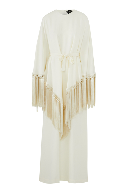 Bohemian Hand-Tie Fringes Kaftan