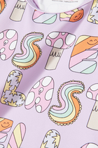Kids Lettering Print Swimsuit