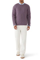 Cable-Knit Cashmere Sweater