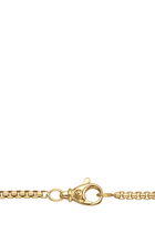 Box Chain Necklace, 18K Yellow Gold