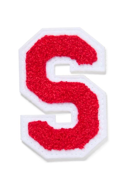 Kids 3" Chenille Varsity Letter S Patch