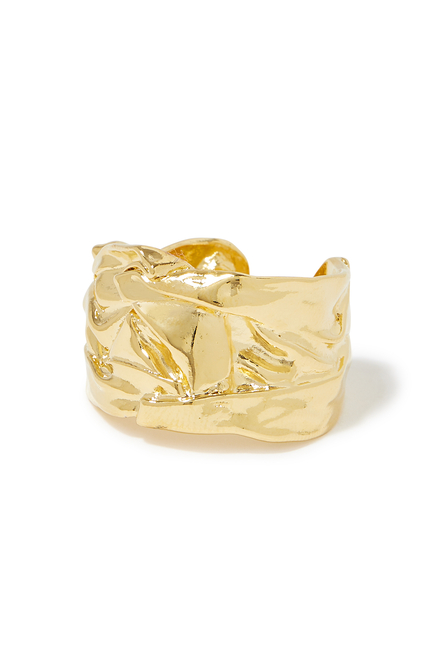 Compression Ring, 24k Gold-Plated Brass