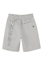 Kids Embroidered Logo Fleece Shorts