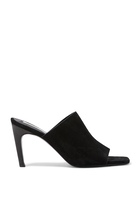 Velour Leather Bandeau 85 Mules