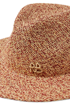 Logo-Appliqué Fedora Hat