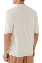 Slim-Fit Cotton and Linen T-Shirt