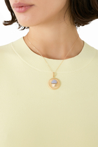  Cupcake Sands Charm, 18K Yellow Gold & Blue Agate 