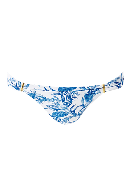 Positano Blue Leaf Bikini Briefs