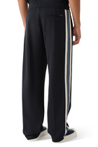 Jersey Trousers with Logo Bands