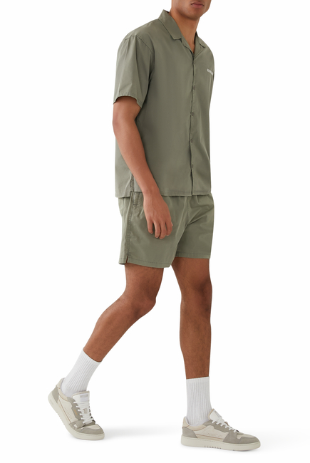 Script Camp Collar Shirt