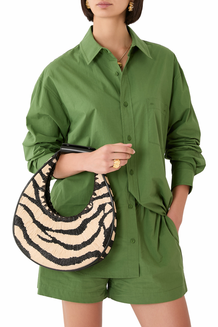 Moon Raffia Bag