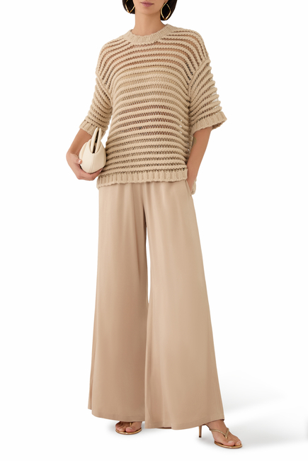 Amelia Viscose Satin Trousers